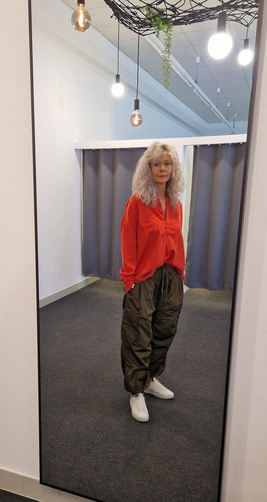 BLOUSE S25Z738 VON PENN&INK IN POMEGRANATE MZ#00797 Mode-Zauber