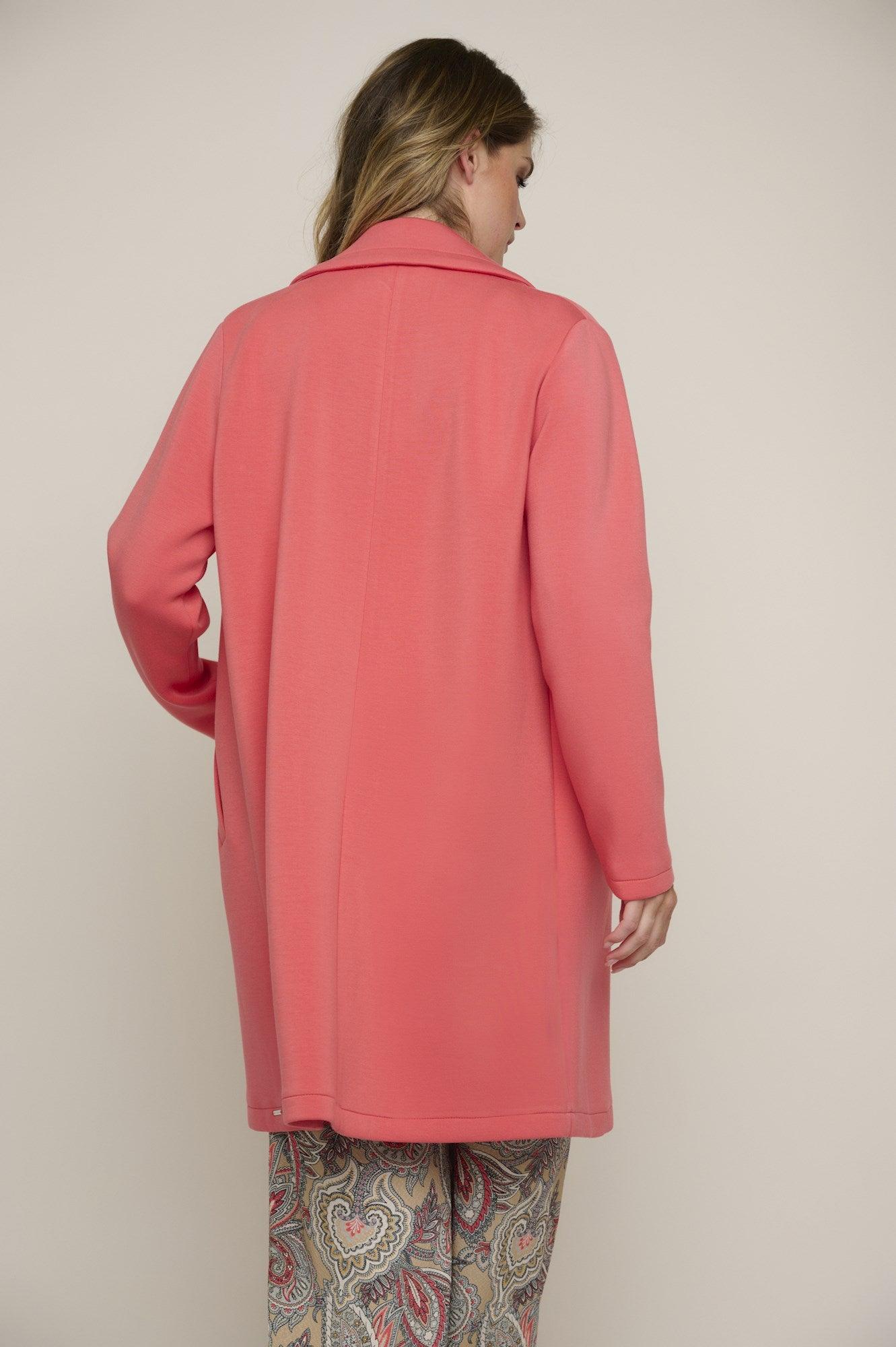 MANTEL DAMEN ZWEIREIHIG KORALLE MZ#00277 Mode-Zauber
