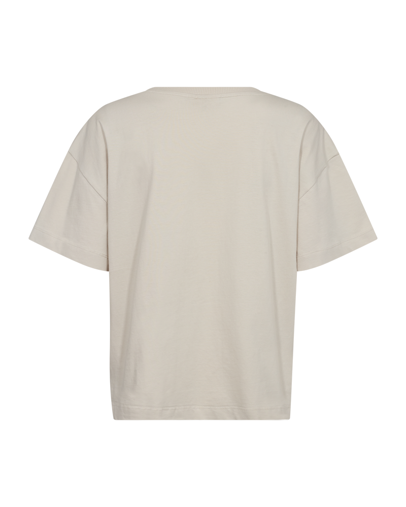 T-SHIRT DAMEN FQCAROL VON FREE/QUENT IN MOONBEAM/BLACK MZ#00504