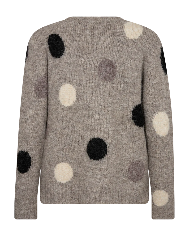 PULLOVER DAMEN FQLOUISA VON FREE/QUENT IN WÜSTENTAUPE MIT SCHWARZ MZ#00391