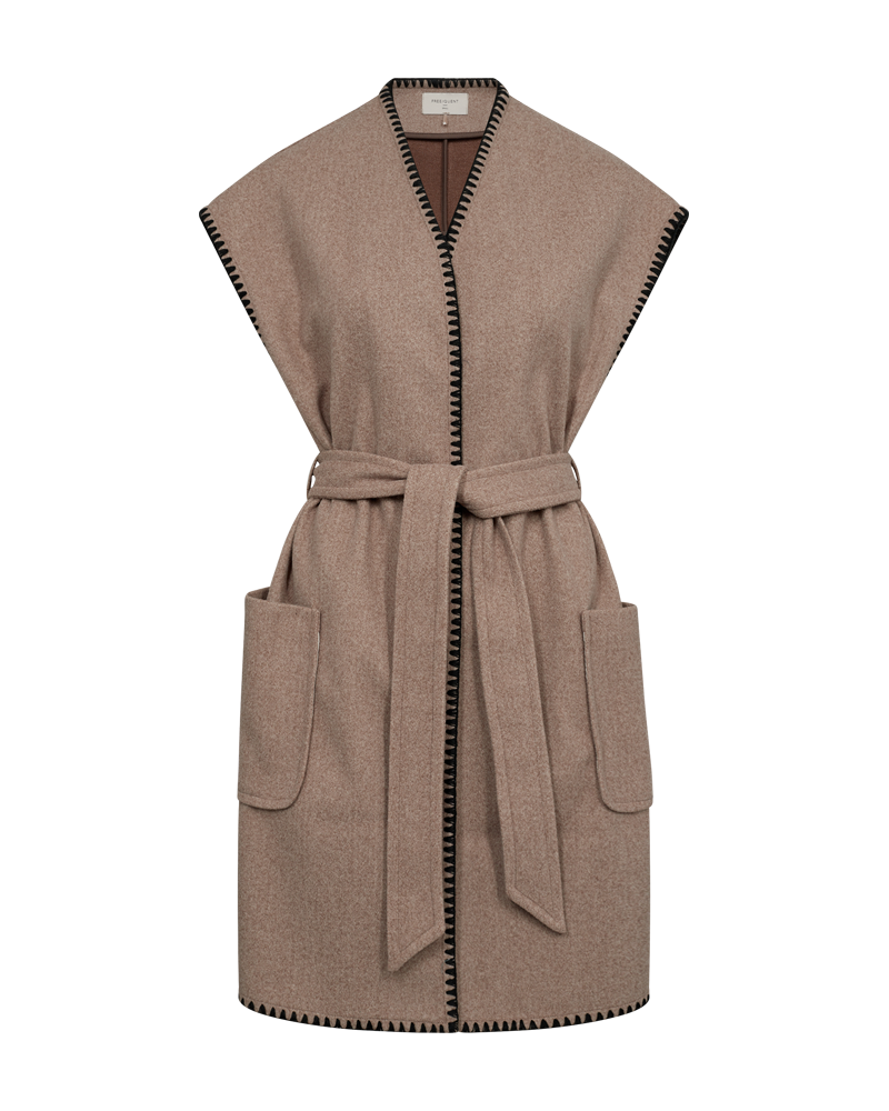 WESTE DAMEN FQYANNA TAUPE MLG W. SCHWARZ MZ#00396 Mode-Zauber