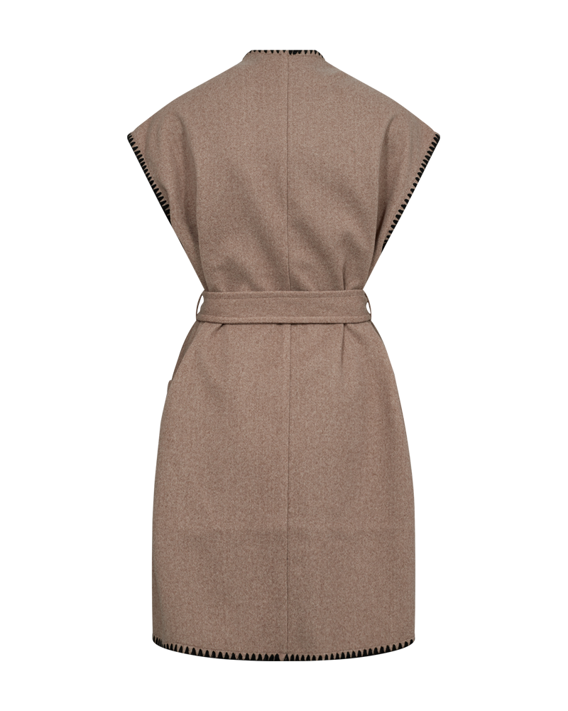 WESTE DAMEN FQYANNA TAUPE MLG W. SCHWARZ MZ#00396 Mode-Zauber
