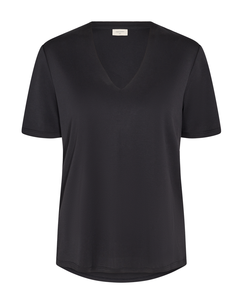 T-SHIRT DAMEN FQYR-SS-BL SCHWARZ MZ#00334 Mode-Zauber