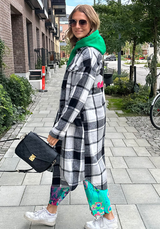 MANTEL DAMEN MITTASCHEN - GRAU von miss goodlife MZ#00196 mode-zauber