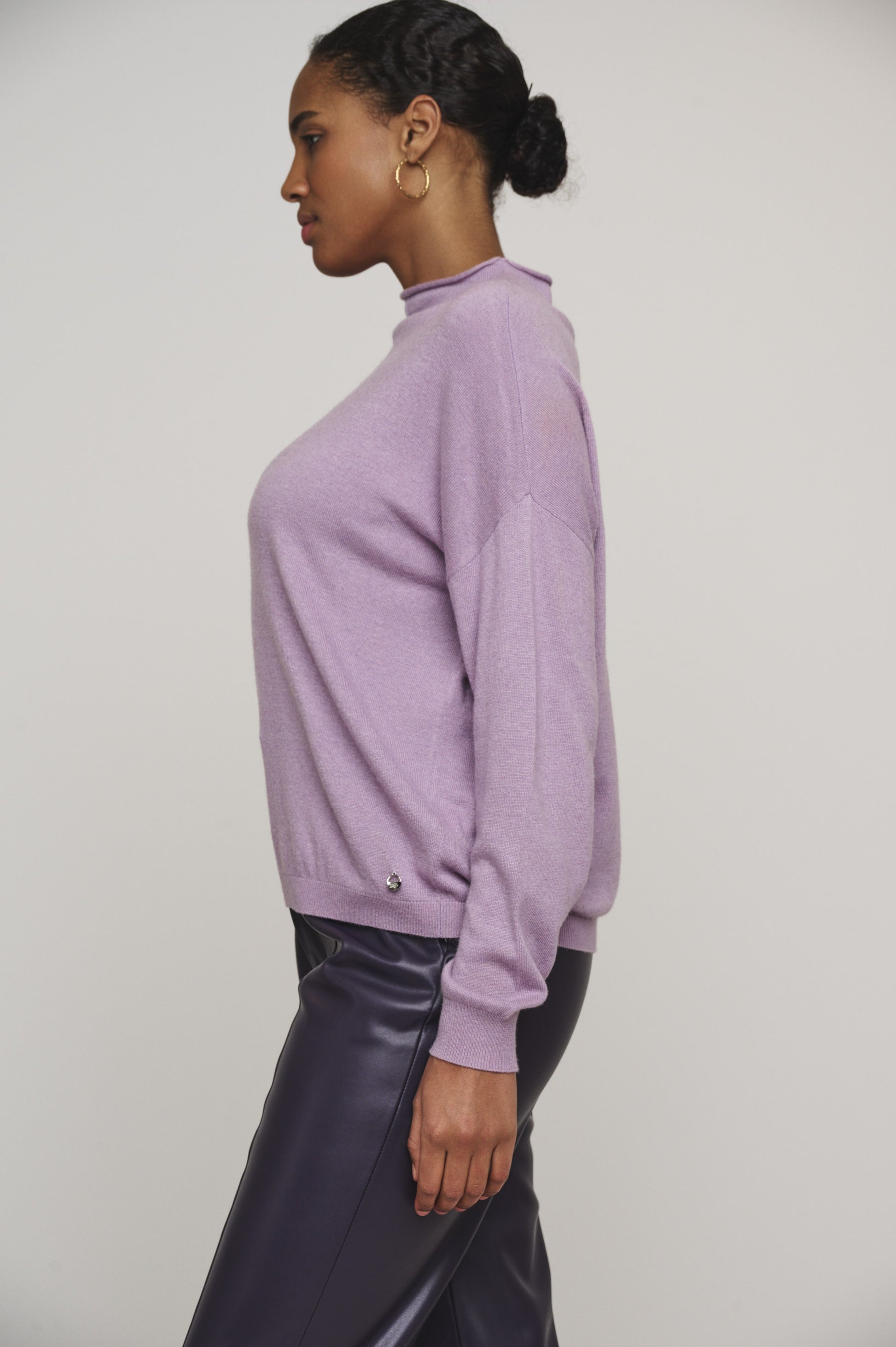 pullover damen von rino&pelle emme flieder warm rollkraken mz#00432 mode-zauber