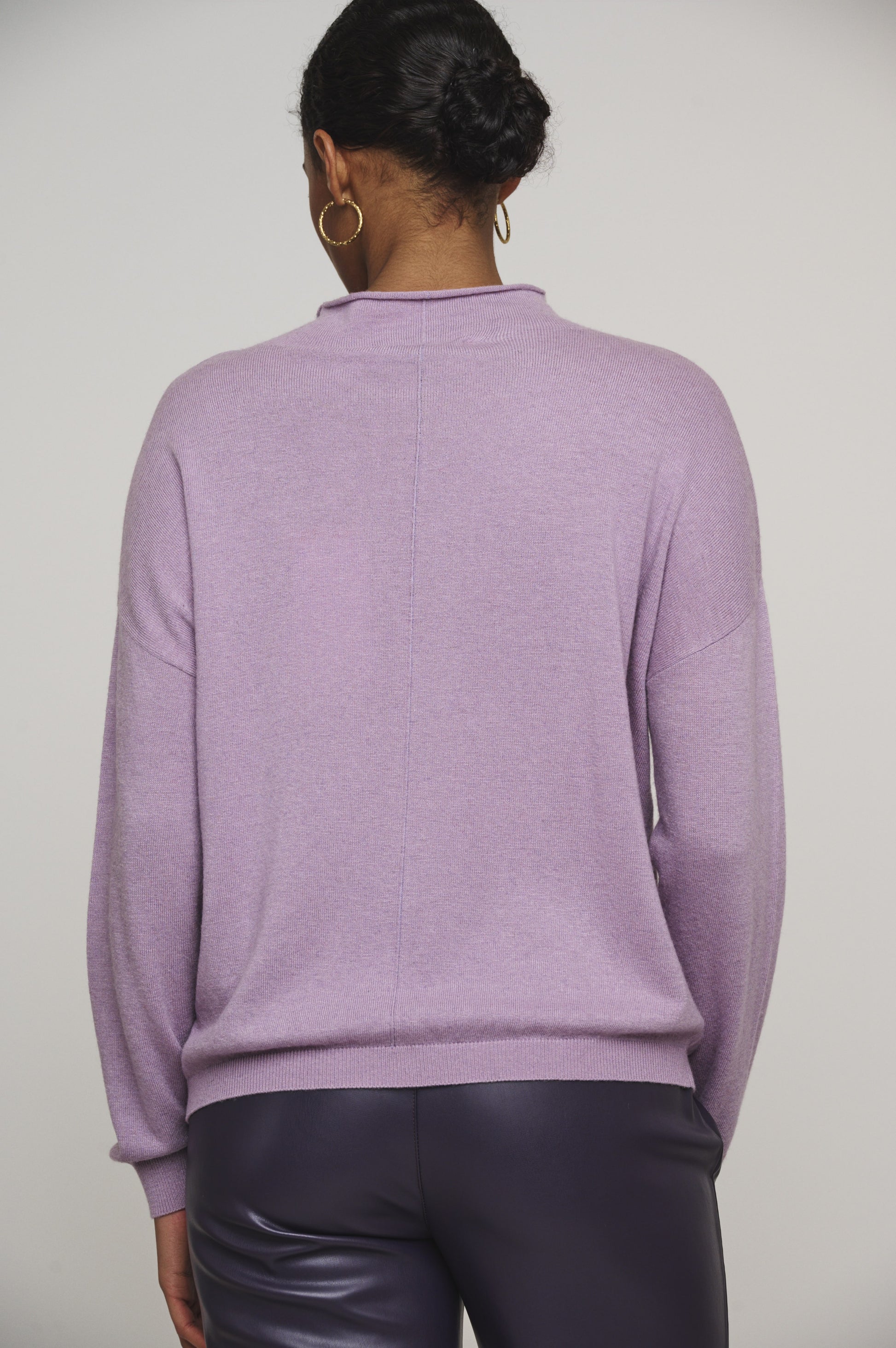 pullover damen von rino&pelle emme flieder warm rollkraken mz#00432 mode-zauber