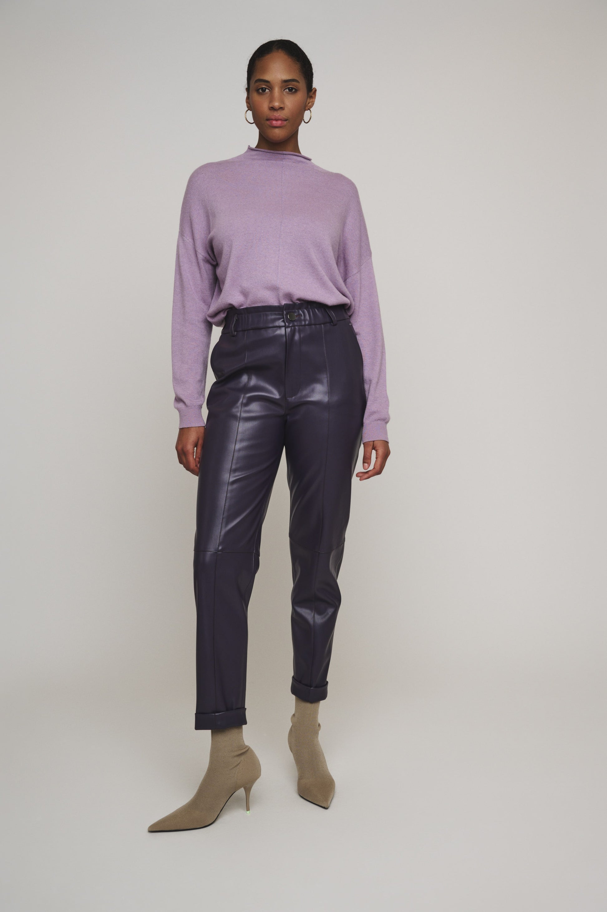 pullover damen von rino&pelle emme flieder warm rollkraken mz#00432 mode-zauber