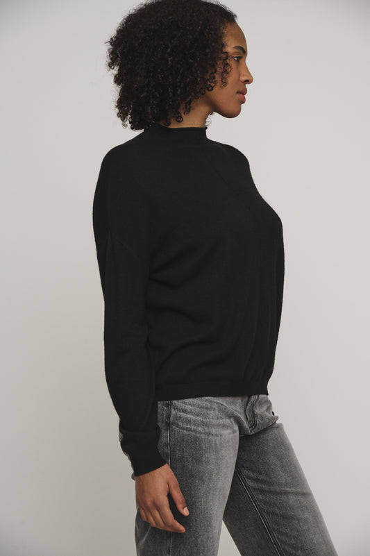 pullover damen emme von rino&pelle  rollkragen schwarz mz#00431