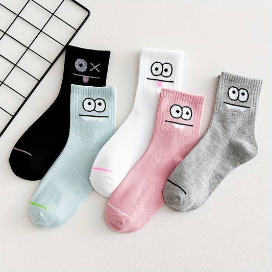 SOCKEN CARTOON BIG EYES ALL SEASON VERSCHIEDENE FARBEN MZ#00487