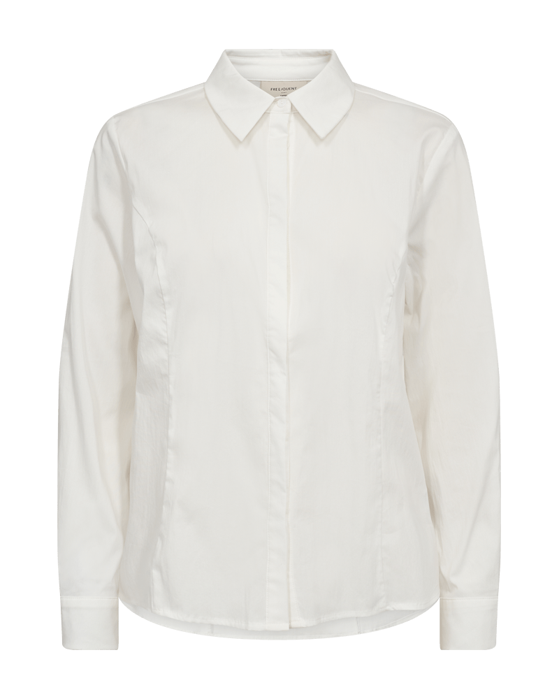 BLUSE FQORIANA-SH VON FREE/QUENT IN WEISS MZ#00760 Mode-Zauber