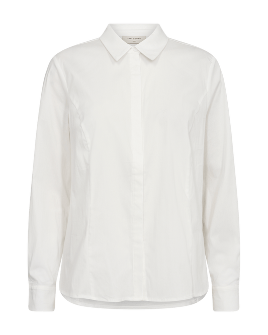 BLUSE FQORIANA-SH VON FREE/QUENT IN WEISS MZ#00760 Mode-Zauber