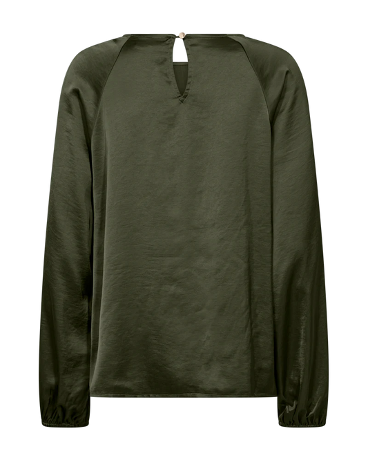 BLUSE FQDOVE VON FREE/QUENT SATEEN MZ#00980 Mode-Zauber