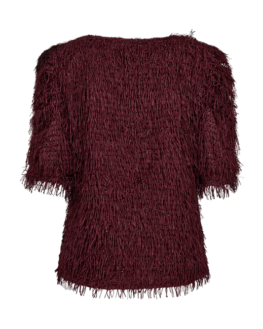 BLUSE MIT FRANSEN VON FREE/QUENT IN PORT ROYALE MZ#00985 Mode-Zauber