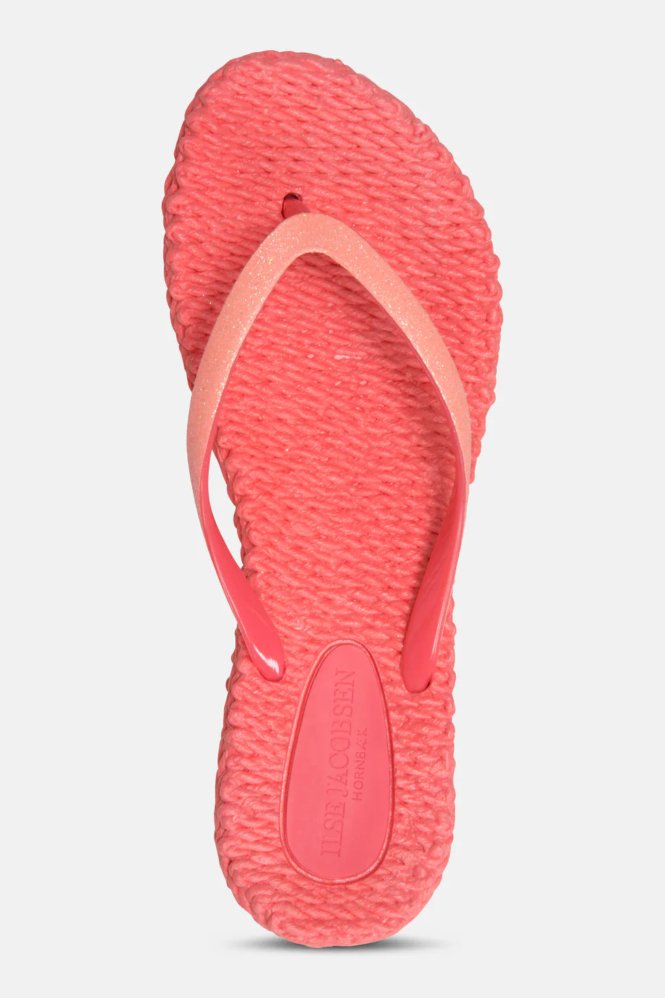 FLIP FLOP VON ILSE JACOBSEN MIT GLITZER IN INDIAN RED MZ#00801 Mode-Zauber