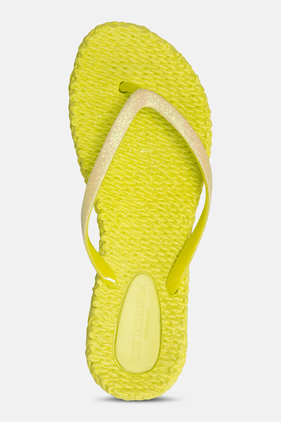 FLIP FLOP VON ILSE JACOBSEN MIT GLITZER IN LIME MZ#00802 Mode-Zauber