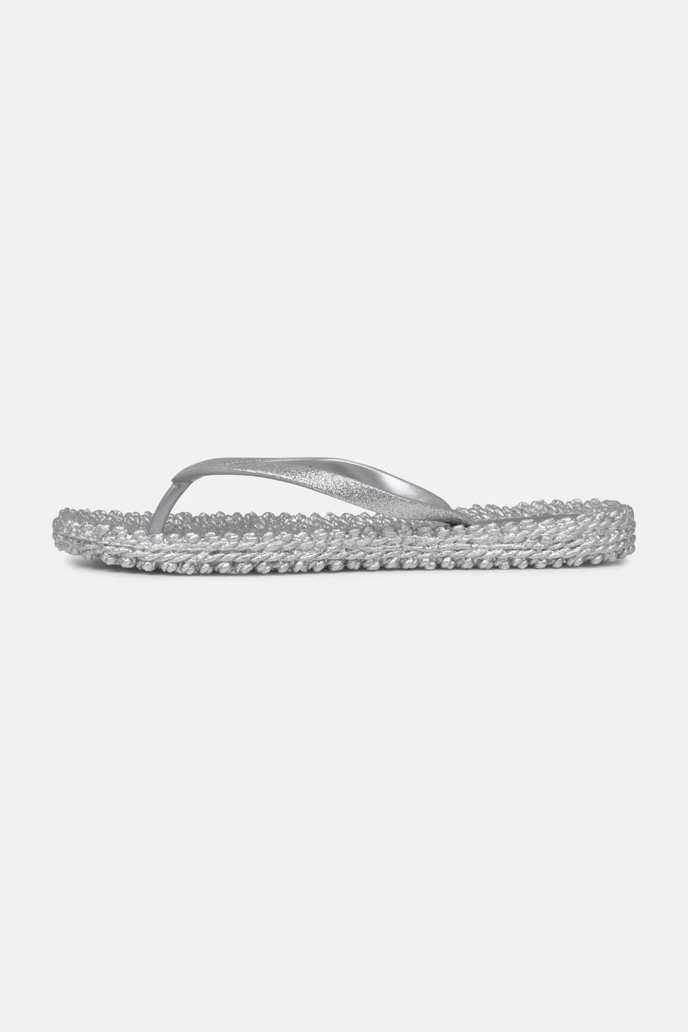 FLIP FLOP VON ILSE JACOBSEN MIT GLITZER IN SILVER MZ#00803 Mode-Zauber