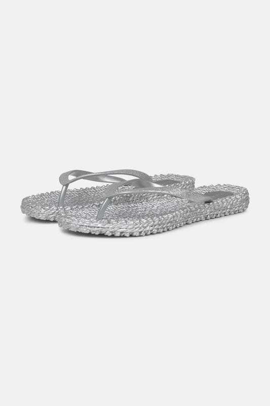 FLIP FLOP VON ILSE JACOBSEN MIT GLITZER IN SILVER MZ#00803 Mode-Zauber