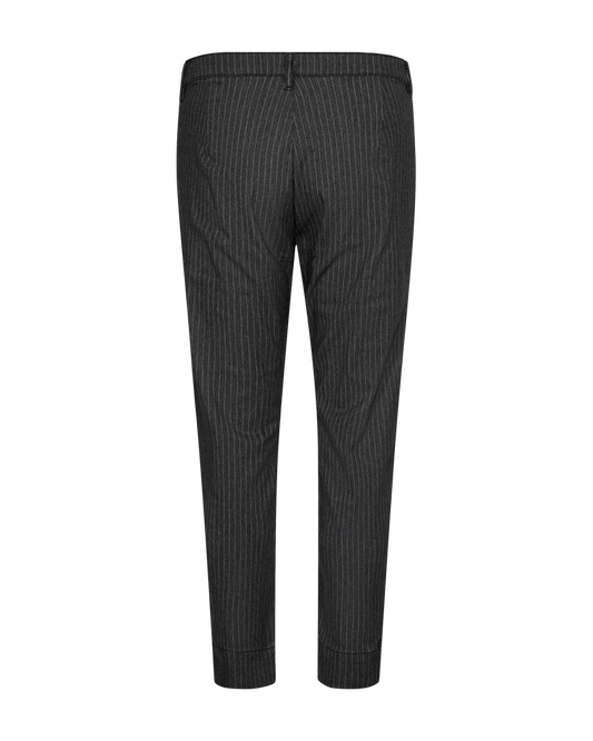 HOSE DAMEN MIT NADELSTREIFEN FQREX VON FREE/QUENT IN DUNKEL GRAU MZ#00591 mode-zauber