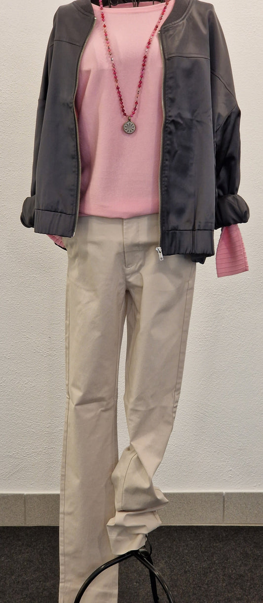 PULLOVER FQFLOW VON FREE/QUENT IN FLIEDER SACHET MELANGE MZ#00707 Mode-Zauber