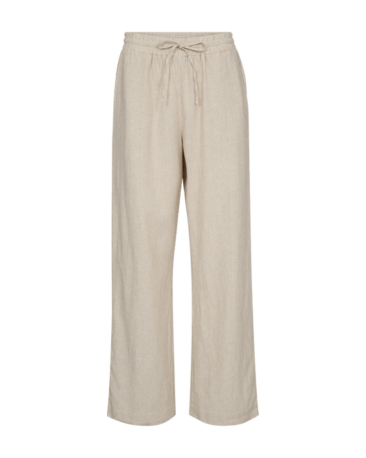 HOSE FQLAVA VON FREE/QUENT IN SIMPLY TAUPE MIT OFF-WHITE MZ#00766 Mode-Zauber