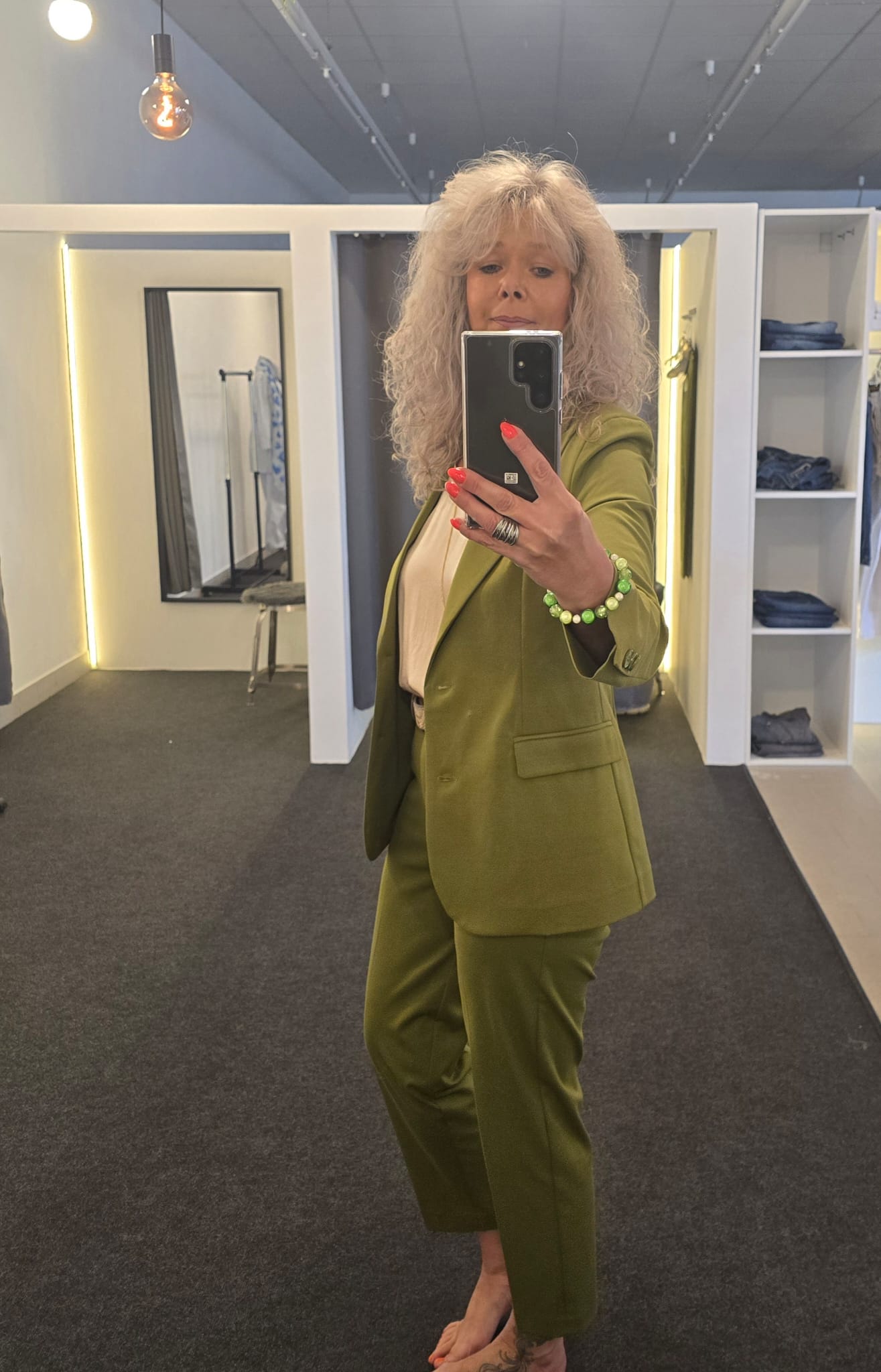 HOSE VON VICOLO IN GRUEN MZ#00789 Mode-Zauber