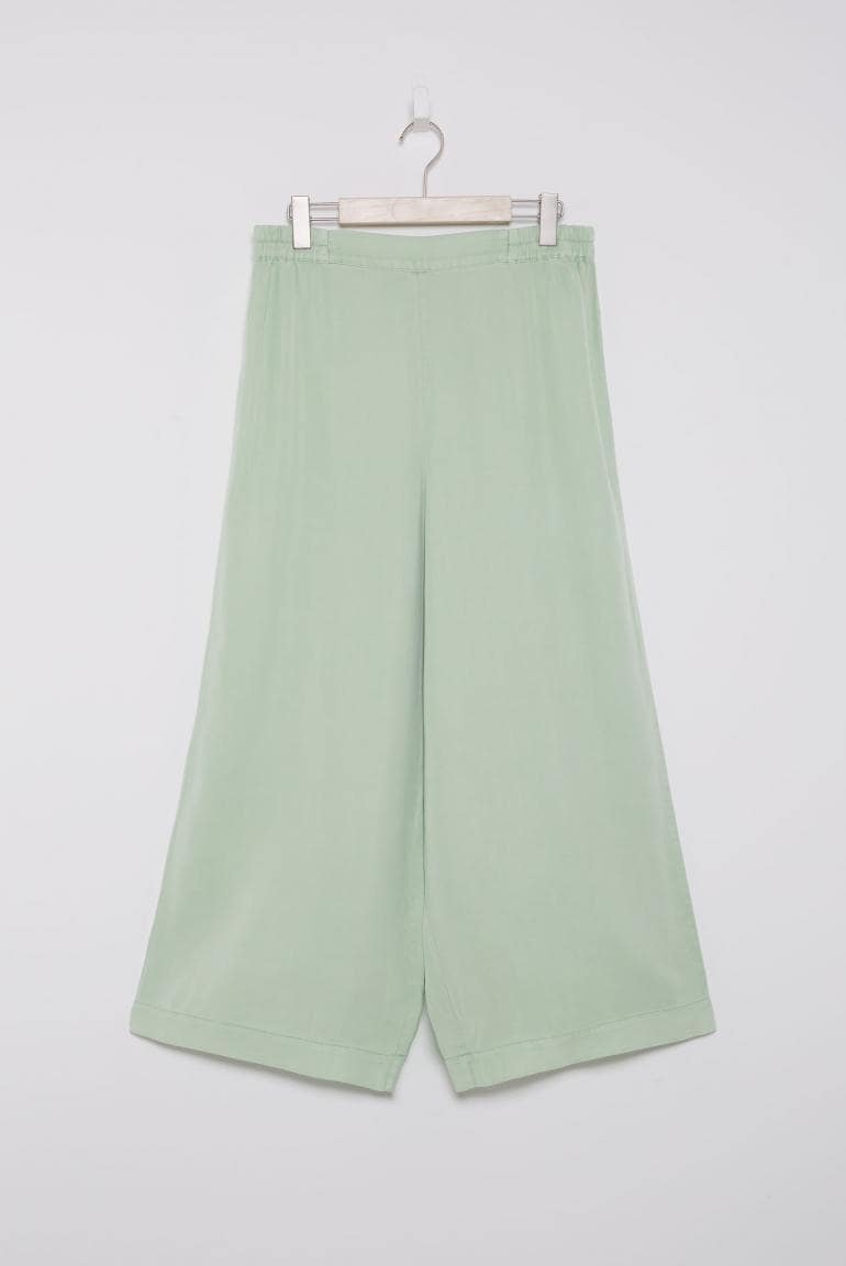 HOSE WIDE LEG PA:LO AUS LYOCELL VON SENSES IN PASTEL-LIME MZ#00863 Mode-Zauber