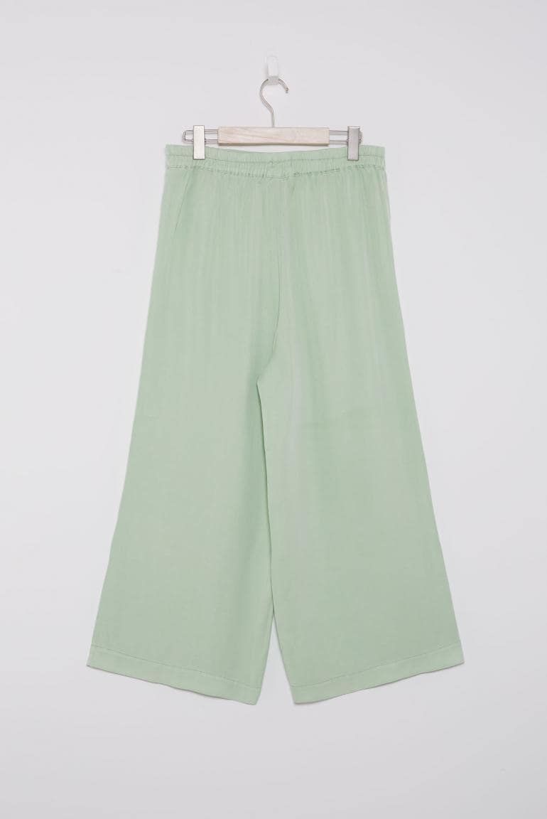 HOSE WIDE LEG PA:LO AUS LYOCELL VON SENSES IN PASTEL-LIME MZ#00863 Mode-Zauber