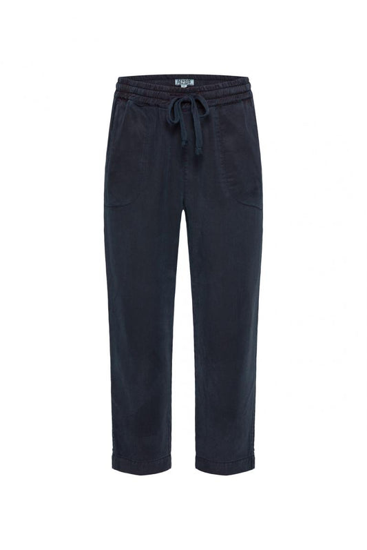 JOGGPANTS PI:O MIT GEWASCHENER TWILL-STRUKTUR VON SENSES IN BLUE NAVY MZ#00946 Mode-Zauber