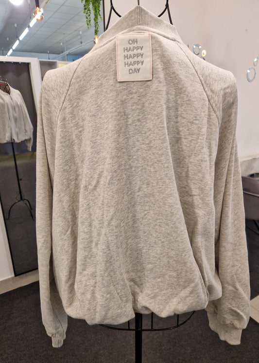 BLOUSONJACKE VON THESHIRT PROJEKT IN LIGHTGREYMELANGE MZ#01010 Mode-Zauber