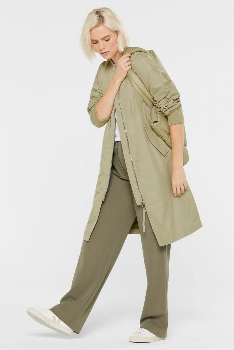 LANGE JACKE O:HIO IM BLOUSON-STIL VON SENSES IN LIGHT SAGE MZ#00878 Mode-Zauber