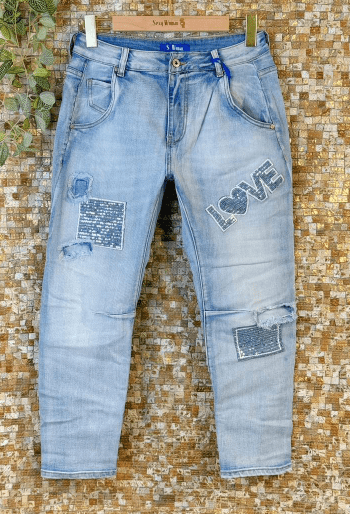 JEANS VON SEXY WOMEN IN HELLBLAU MZ#00761 Mode-Zauber