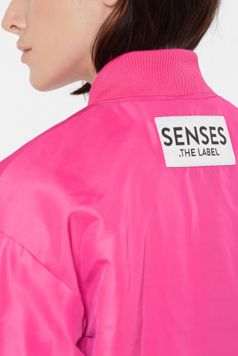 LANGE JACKE O:HIO IM BLOUSON-STIL VON SENSES IN LIGHT SAGE MZ#00878 Mode-Zauber