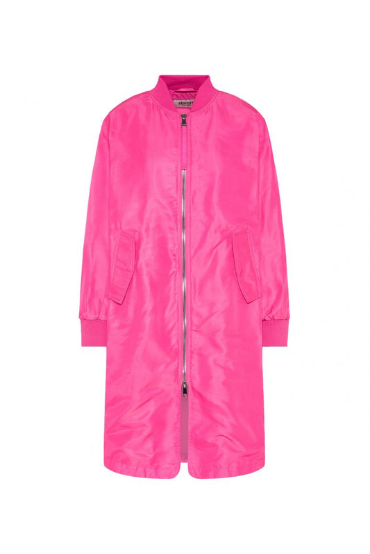 LANGE JACKE O:HIO IM BLOUSON-STIL VON SENSES IN LIGHT SAGE MZ#00878 Mode-Zauber