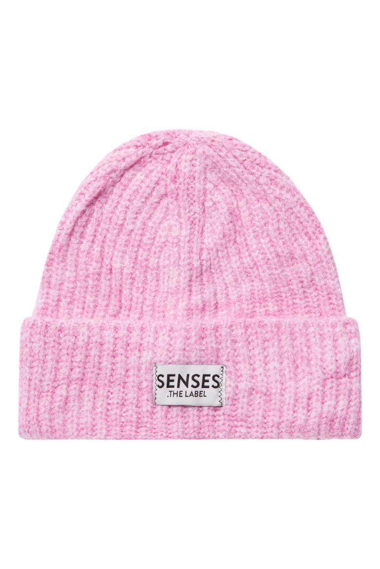 STRICKMUETZE AL:PS VON SENSES IN ROSE PINK MELANGE MZ#00944 Mode-Zauber