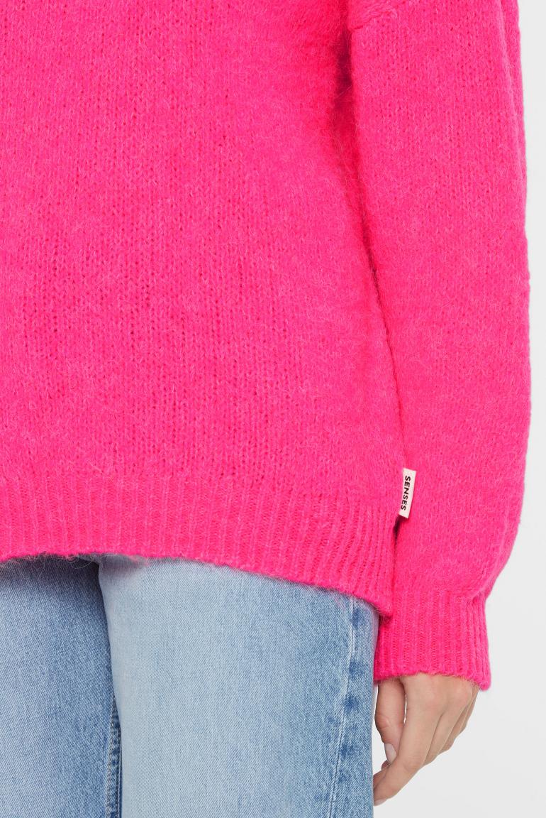 FLAUSCHIGER PULLOVER KA:MILE VON SENSES IN NEON PINK MZ#00880 Mode-Zauber