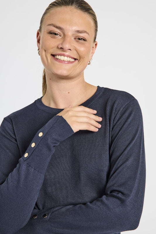 PULLOVER FQKATIE VON FREE/QUENT IN GRUSS MZ#00889 Mode-Zauber