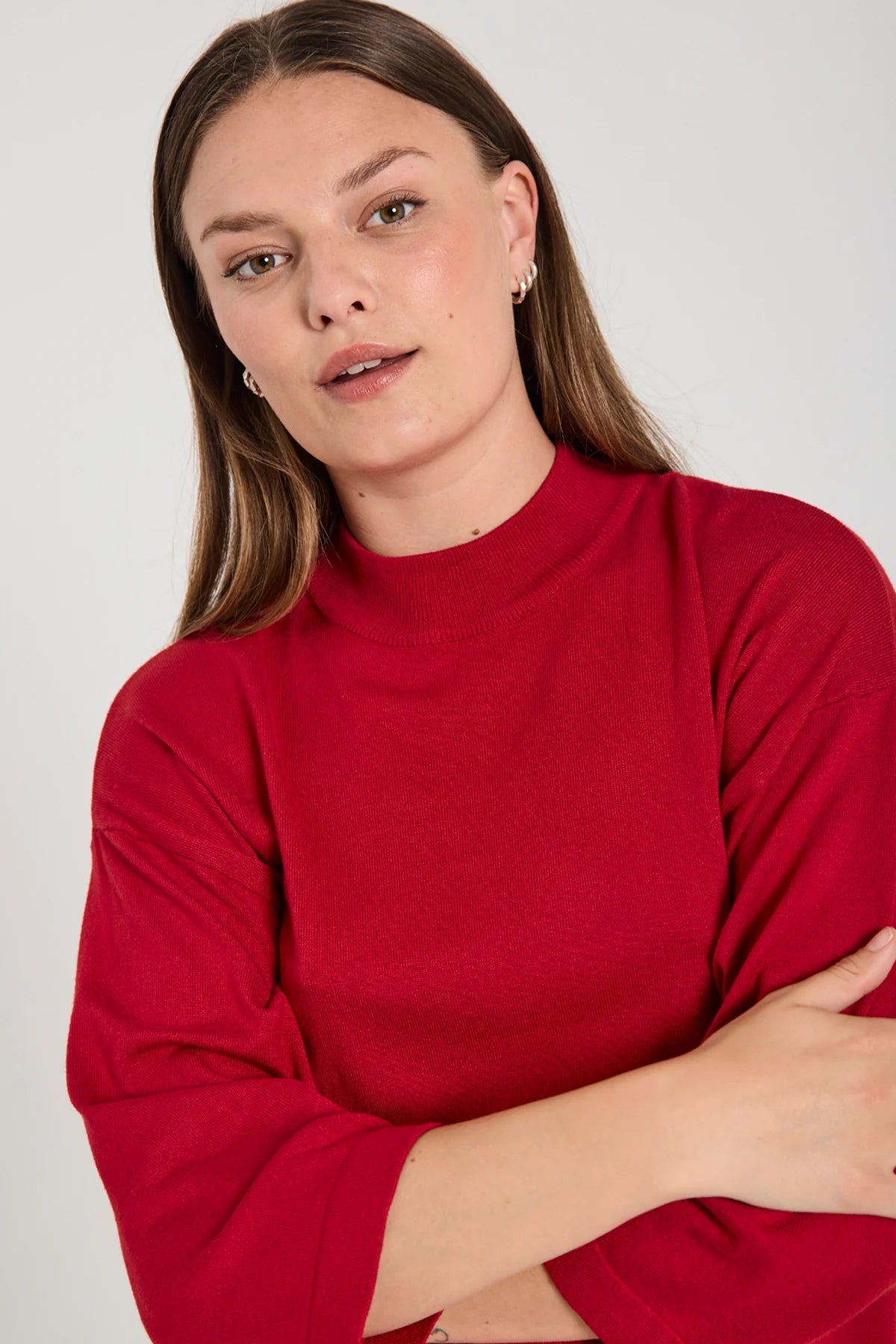 PULLOVER FQCONNY VON FREE/QUENT IN CHILI PEPPER MZ#00924 Mode-Zauber