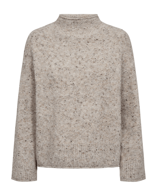 PULLOVER FQGRSNEMES VON FREE/QUENT IN MOONBEAM MELANGE MZ#00977 Mode-Zauber