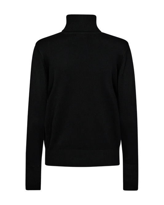 PULLOVER FQKATIE ROLLKRAGEN VON FREE/QUENT IN SCHWARZ MZ#00981 Mode-Zauber