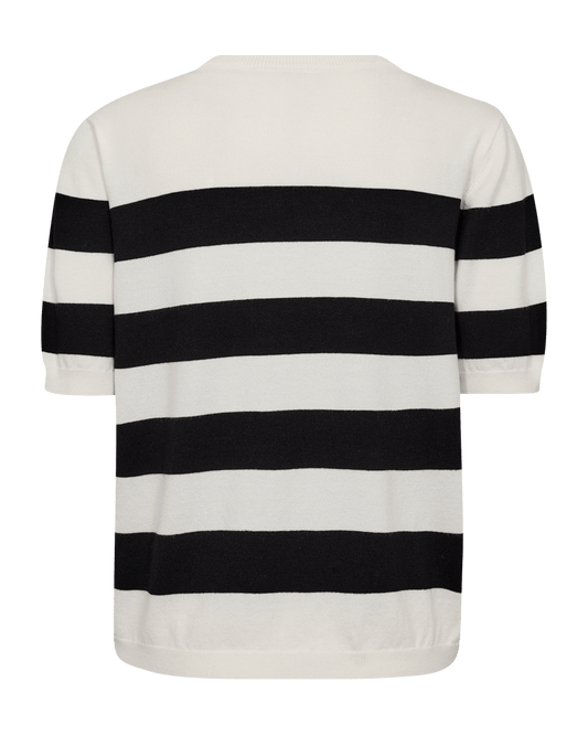 PULLOVER FQPIXIE VON FREE/OUENT IN STERN OFF-WHITE MIT SCHWARZ MZ#00670