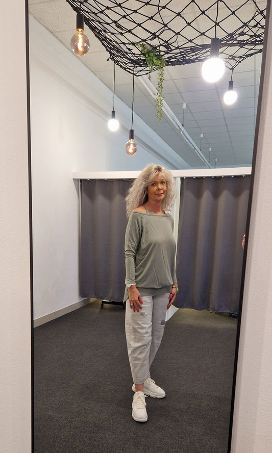 T-SHIRT INO VON OUTRYGHT IN GREENGREY MZ#00724 Mode-Zauber