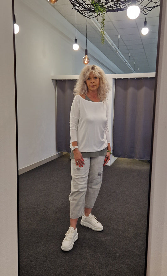 T-SHIRT INO VON OUTRYGHT IN WEISS MZ#00773 Mode-Zauber