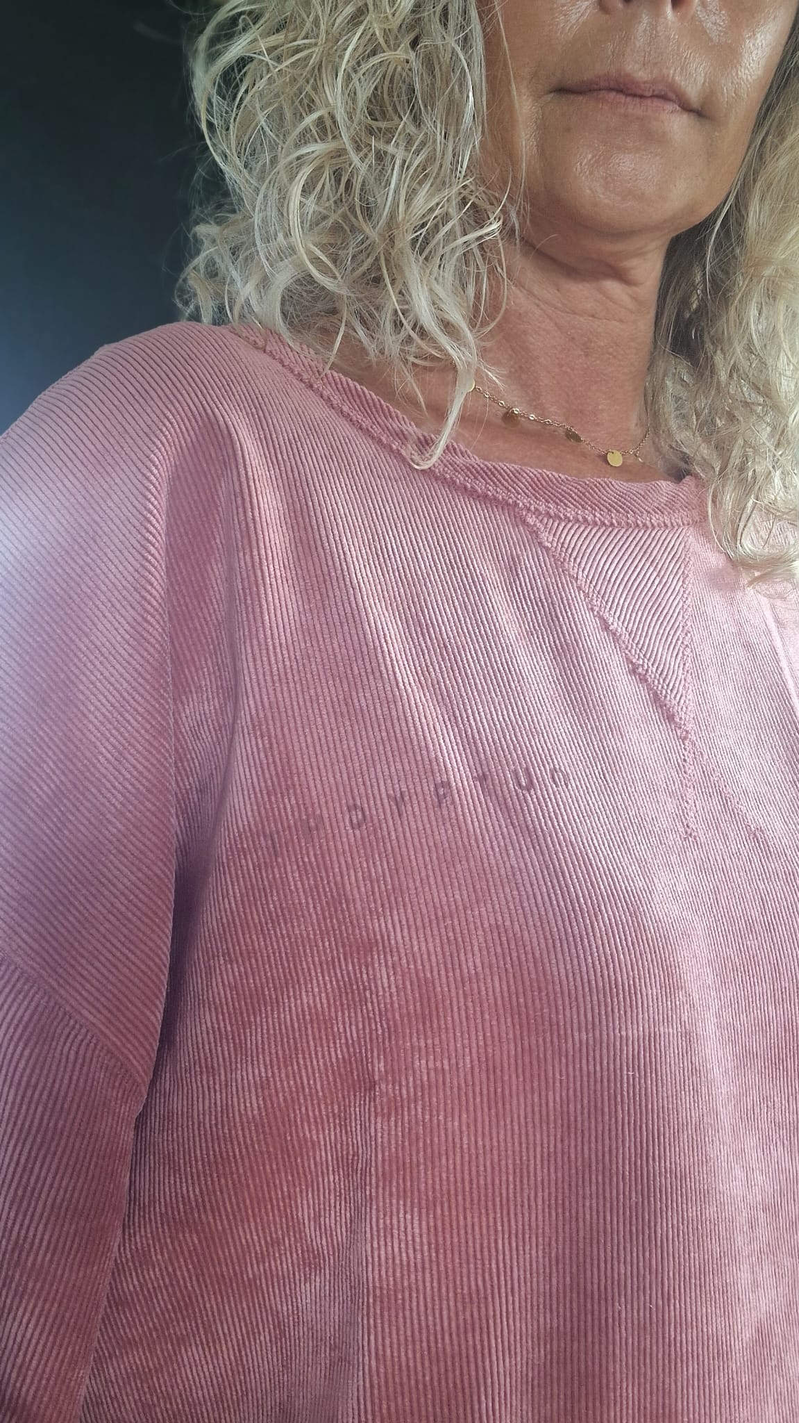 DAMEN SWEATER RENEE VON OUTRYGHT IN VINTAGE ROSE MZ#00625