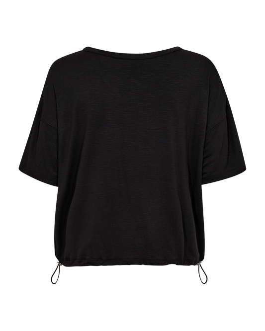 T-SHIRT FQIVORA VON FREE/OUENT IN SCHWARZ MZ#00676