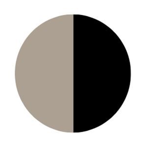 T-SHIRT FQVIVA VON FREE/OUENT IN SIMPLY TAUPE MIT SCHWARZ MZ#00678