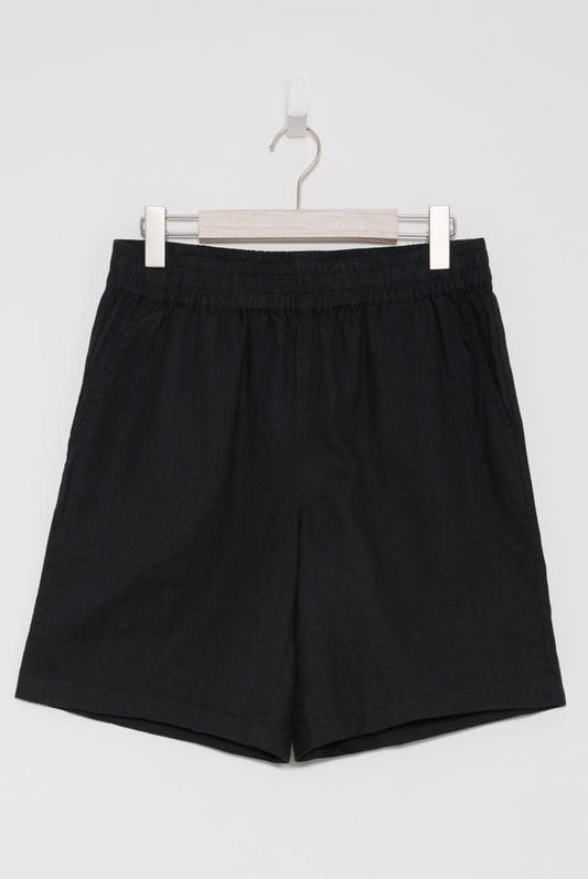 SHORTS PON:TE AUS LEINEN_MIX VON SENSES IN SCHWARZ MZ#00846 Mode-Zauber