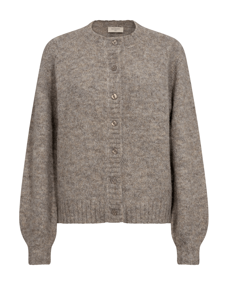 STRICKJACKE DAMEN FQLOUISA VON FREE/QUENT IN TAUPE MZ#00589 mode-zauber