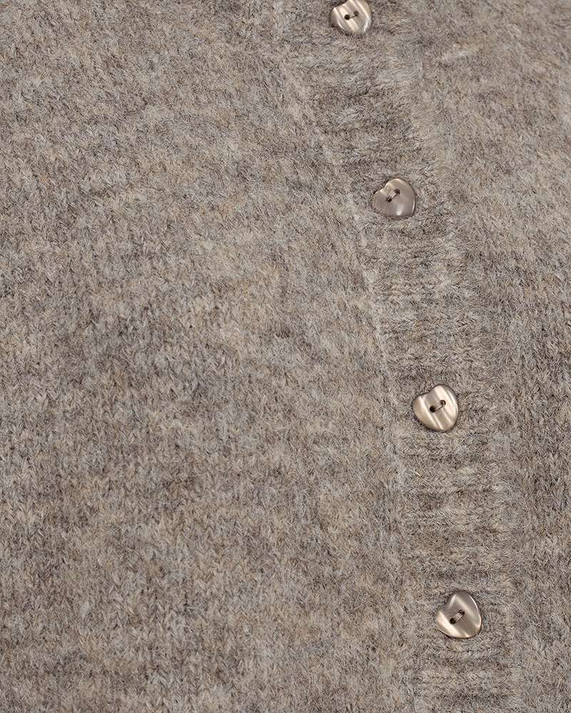 STRICKJACKE DAMEN FQLOUISA VON FREE/QUENT IN TAUPE MZ#00589 mode-zauber