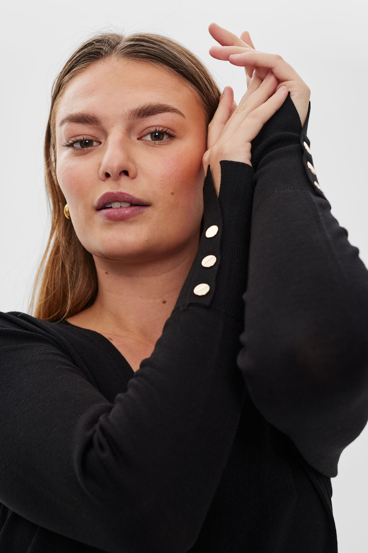 STRICKJACKE FQKATIE-CARDIGAN VON FREE/QUENT SCHWARZ MZ#00873 Mode-Zauber