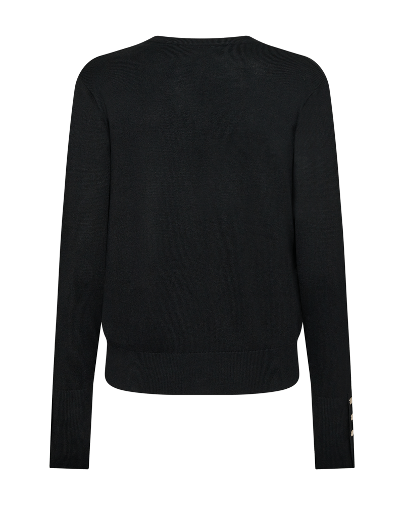 STRICKJACKE FQKATIE-CARDIGAN VON FREE/QUENT SCHWARZ MZ#00873 Mode-Zauber